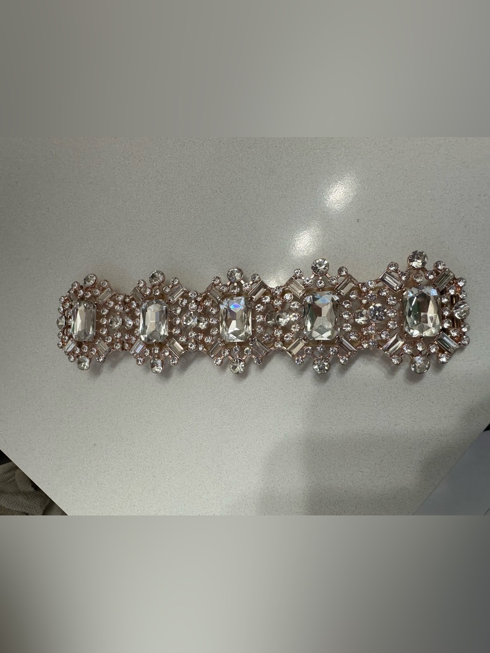 Crystal Embellished Rose Gold Apple Watch band